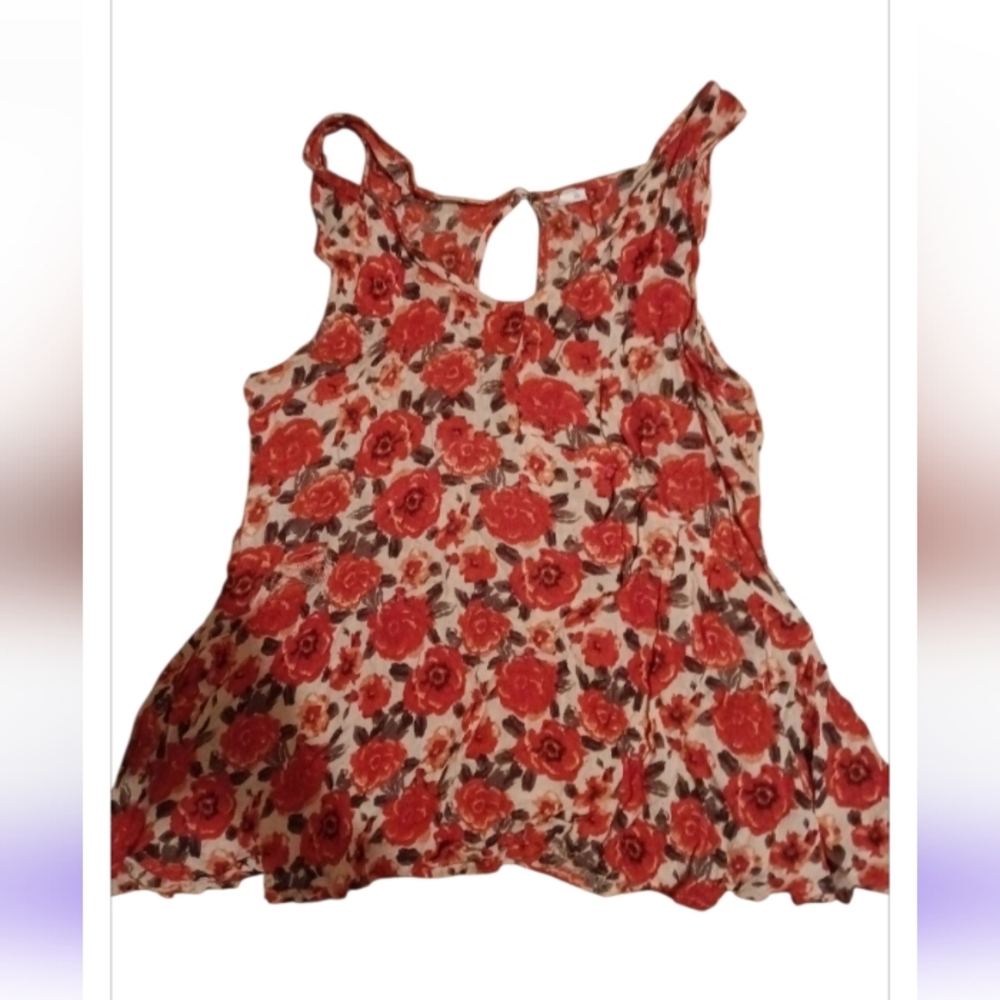 Floral Baby Doll Flowy Tank Top